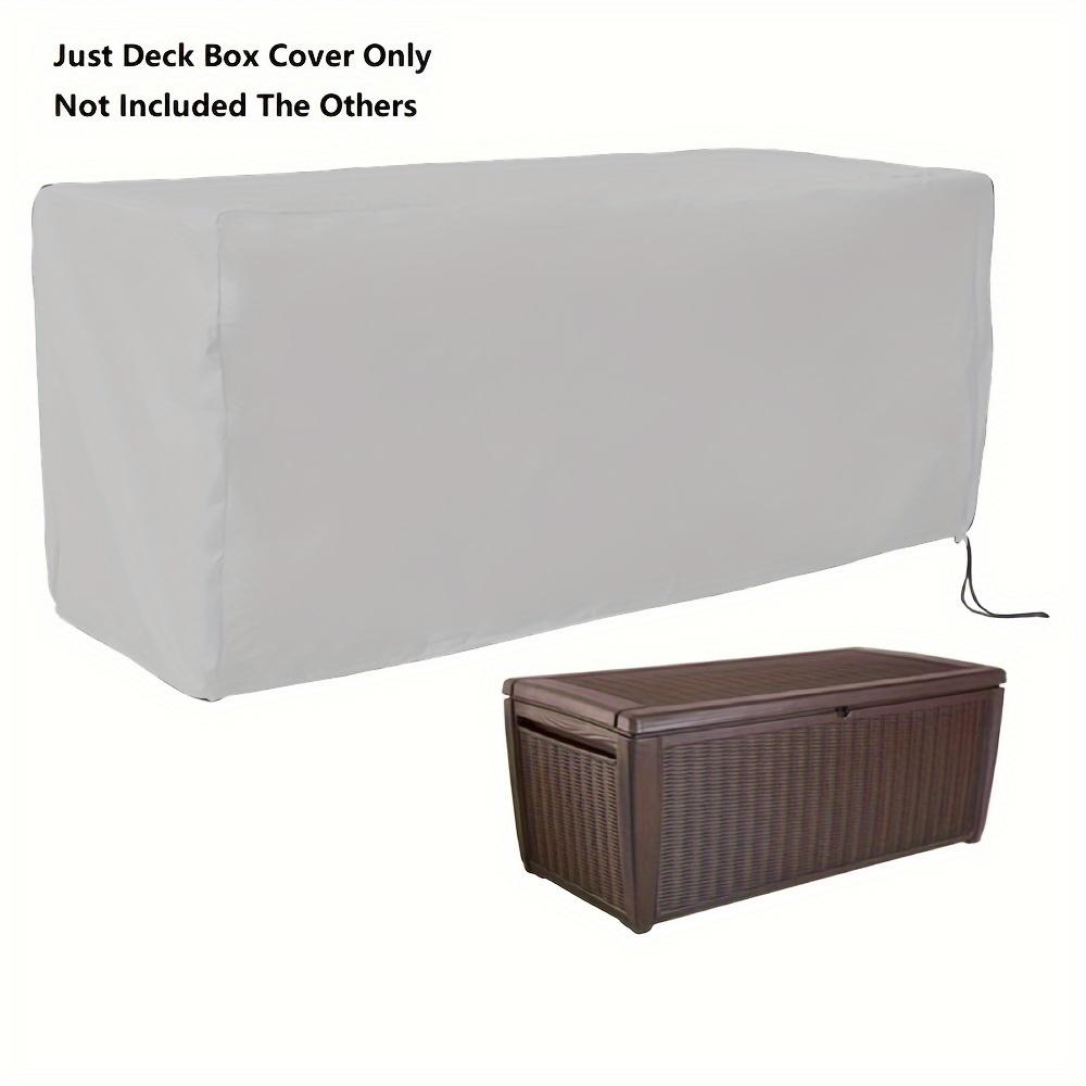 

Outdoor Terrace Box Cover, Deck Box Cover Weatherproof Furniture Protective Cover Furniture Cover Protection Cover 123x63x55cm серебряный