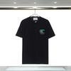 280g Double Yarn Cotton T-Shirt Couples Casablanca Castle Print Short Sleeve Round Neck Loose Fit