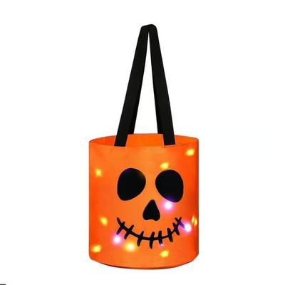 Halloween Glow-in-the-Dark Pumpkin Candy Tote Bag