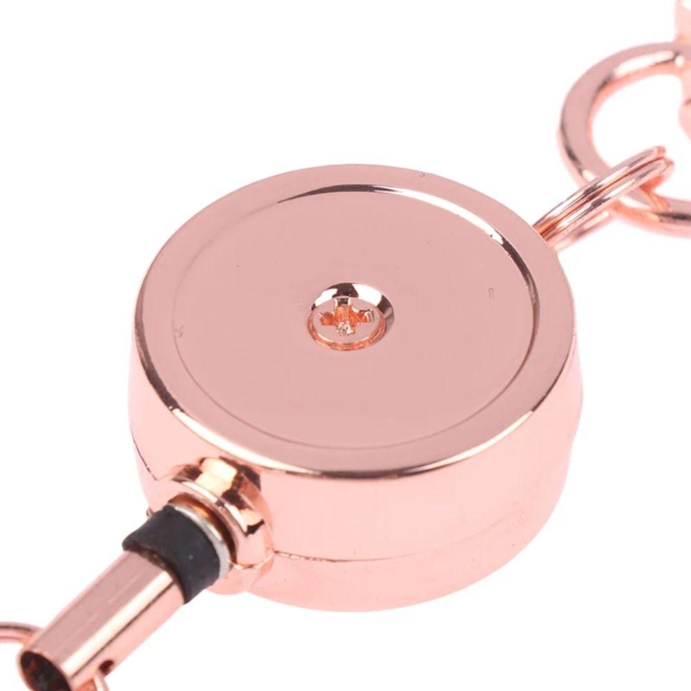 Zinc Zinc Alloy Elastic Keychain Anti-theft Sporty Retractable Key Ring Retractable Key Holder Travel Tool