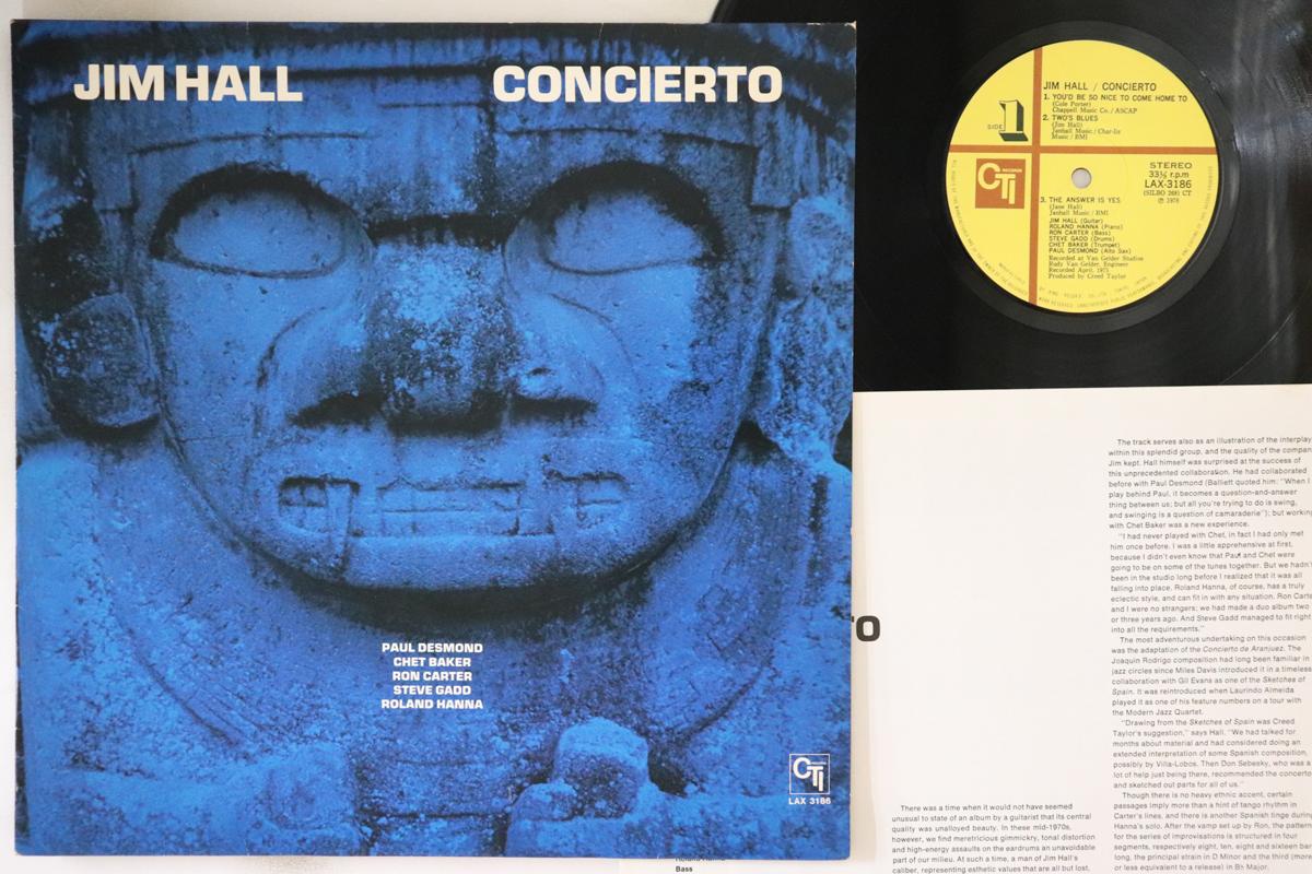 

LP Пластинка JIM HALL - Concierto LAX3186 CTI 1978 Япония Джаз
