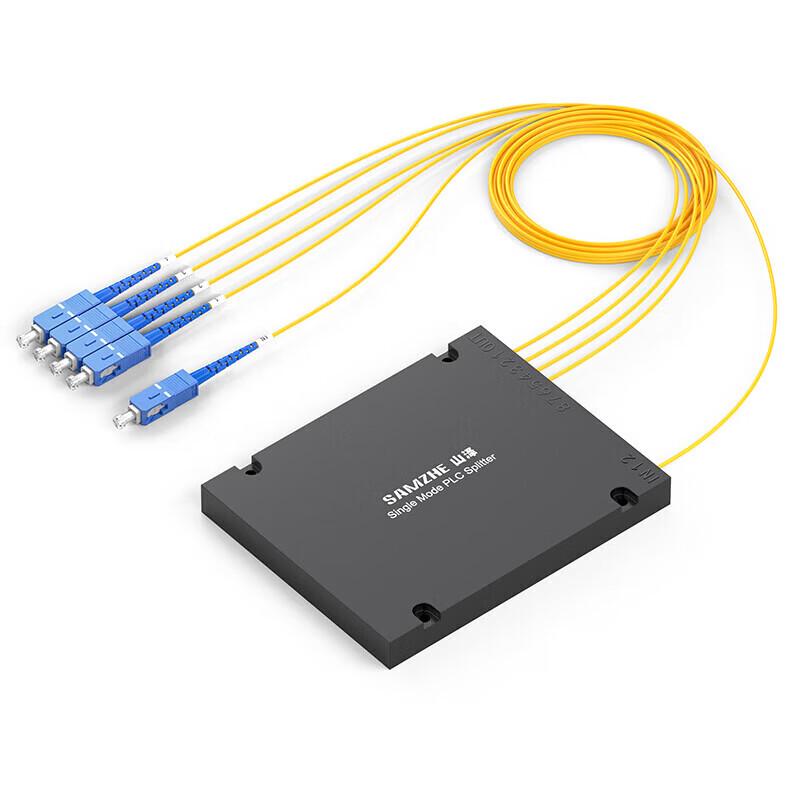 

SAMZHE Telecom-Grade 1x4 SC/UPC Single-Mode Fiber Optic Splitter