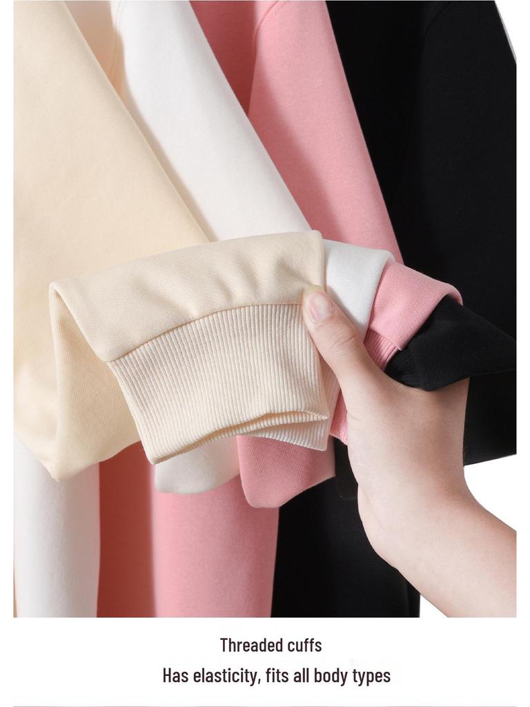 Unisex Korean Style Crewneck Sweatshirt: Casual, Classic, Minimalist, Loose Fit.