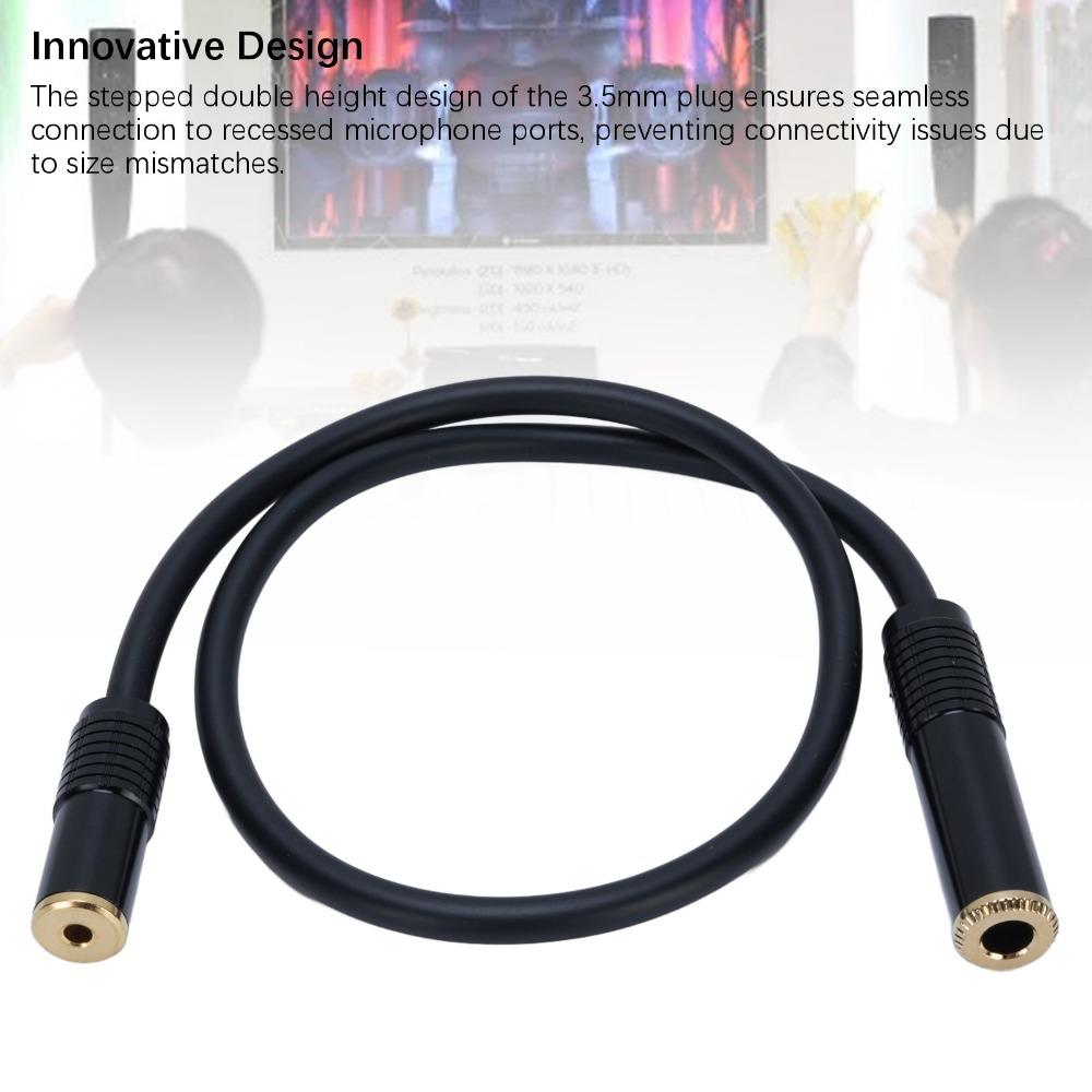 Professional Stereo Sound Cable 6.35mm 1/4in Female to 3.5mm 1/8in Female Music Instruments