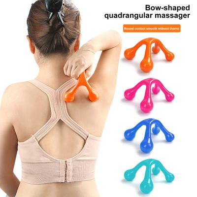 Handheld Full Body Massager 4 Legged Pressure Point Deep Tissue Sore Muscles Recovery Physical Therapy Shoulder Arm Neck Back Feet Massage Tool