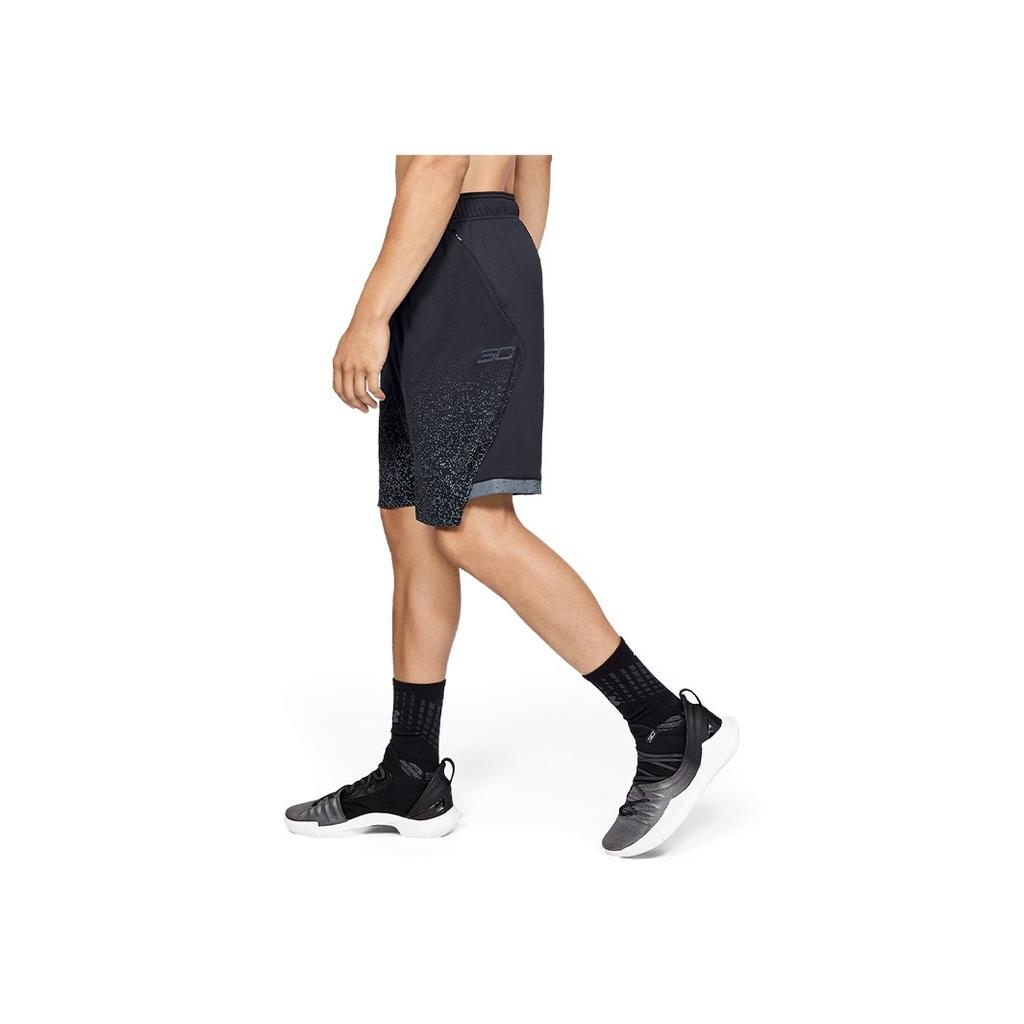 Under Armour Casual Sports Printed Shorts Men shorts Black 1326704-001