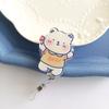 Easy To Pull Badge Holder Clips Name Card Exhibition Enfermera Retractable Badge Reel Cartoon Acrylic ID Card Holder