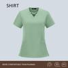 Women's Quick-Dry Surgical Scrub Suit - Elastic Short-Sleeve Workwear for Medical Staff