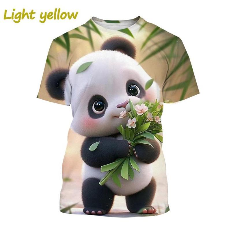 Suvine uus naiste 3D-prindiga T-särk Cartoon Animal Muster T-särk Moodne O-kaelusega lühikeste varrukatega top
