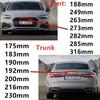 Audi 4Ring ABS Car Hood Front Bonnet Grill Rear Trunk Emblem Black/Silver Logo Badge Sticker For  A3 A4 A5 A6 A7 Q2 Q3 Q5 Q8 TT