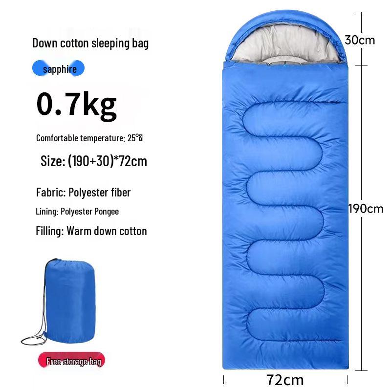 1.8kg Warm 5°C Spring/Autumn Adult Sleeping Bag, Portable Cotton, Cold-Proof, Ideal for Office Naps
