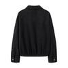 Women's Solid Color Long Sleeved Zipper Casual Top Jacket Jacket