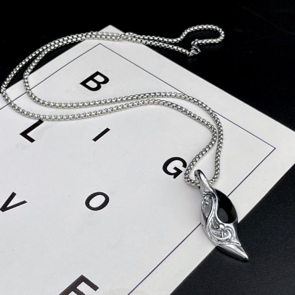 Retro Viking Jewelry Necklace Personality Creative Geometric Punk Style Stainless Steel Necklace