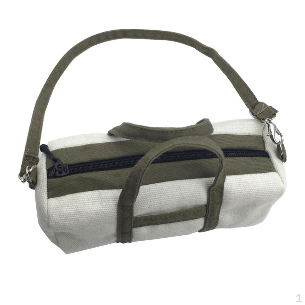 

1/6 Scale Fashion Canvas Satchel Handbag Tote for 2 Action Figures
