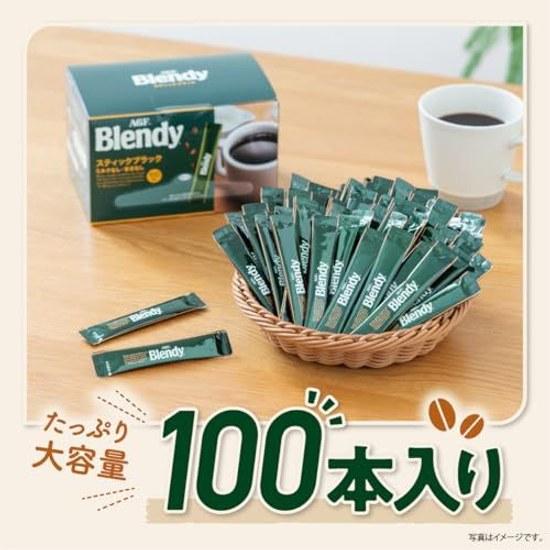 AGF Blendy Stick Black 100 Pieces Coffeesoluble Coffeeinstant Coffee