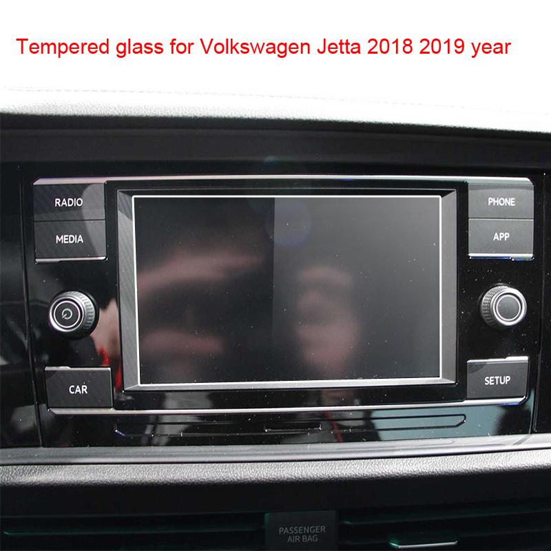 Folia ze szkła hartowanego na ekran do radia samochodowego Volkswagen Jetta 6,5 cala, nawigacji GPS, odtwarzacza DVD, radia stereo, rok 2018 2019