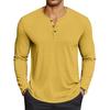 Men's Casual Solid-Color Oversized  Long-Sleeve Top