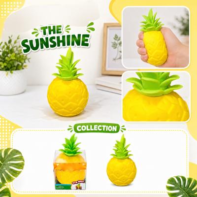 Pineapple Shaped Stress Relief Toy 18cm Squeeze Sensory Fidget Item for Hand Exercise and Focus for Home Office Use