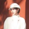 Round Rolled Edge Fedoras Hat Solid Color Round Top Hat Creative Gift Wool Bucket Hat