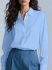 Women's Professional Hidden Placket Button Work Shirt - Office Wear European & American Style