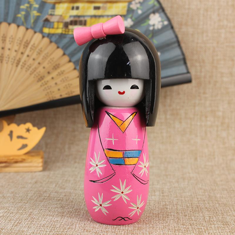 Japanese Puppet Doll Kimono Sakura Cartoon Dolls Home Decoration Cuisine Sushi Restaurant Ornament Girl Cute Desktop Gift 1/3Pcs
