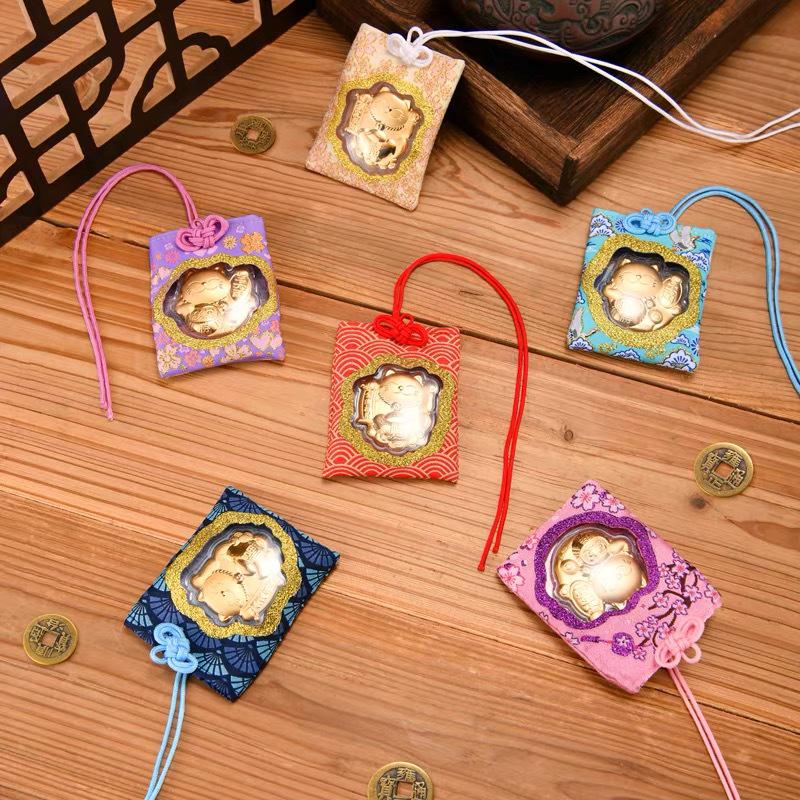 Zhou Family Lucky Cat Charm Air Freshener Pendant Gift