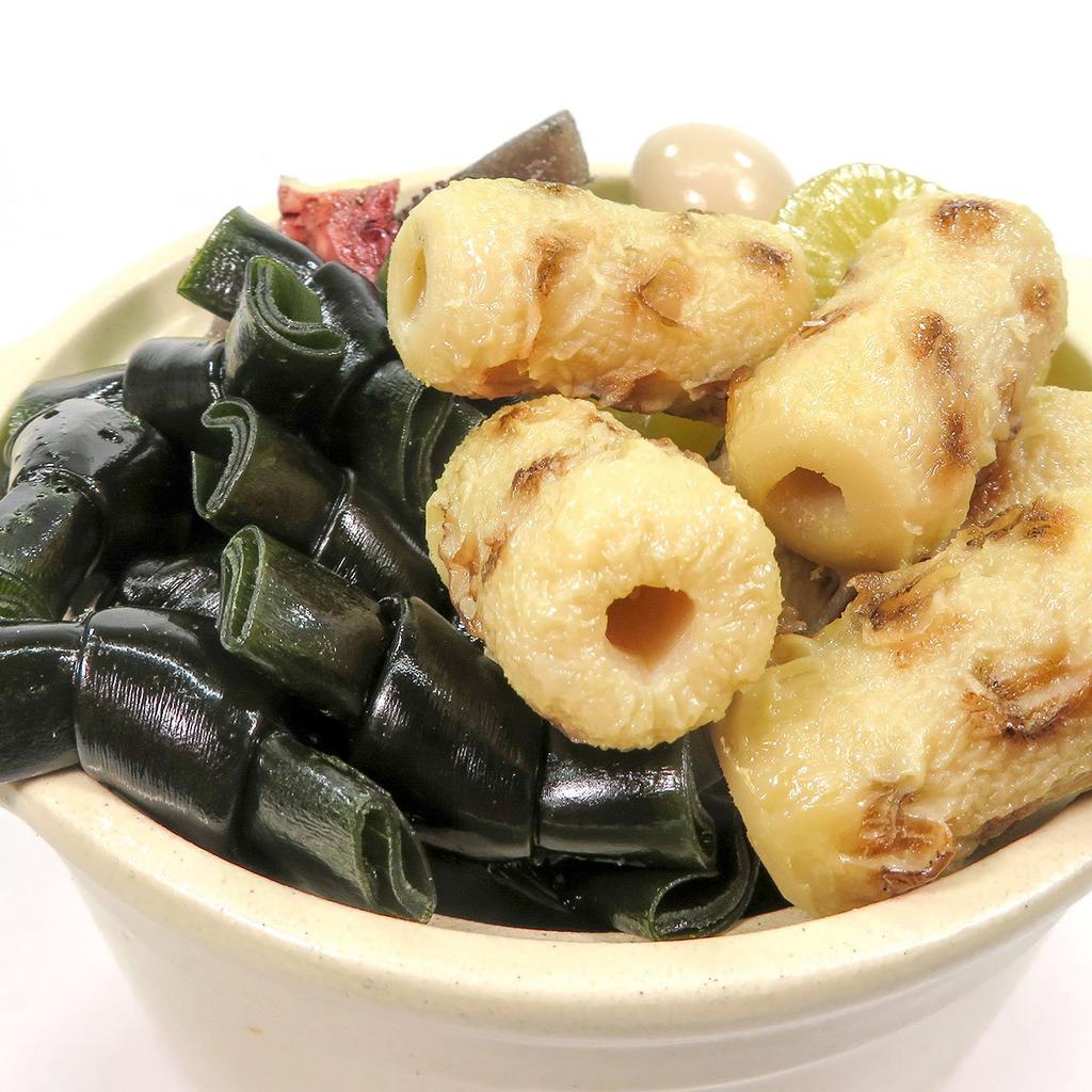 Food replica keychain Edible Oden B and 191OK - (Kelp Chikuwa)