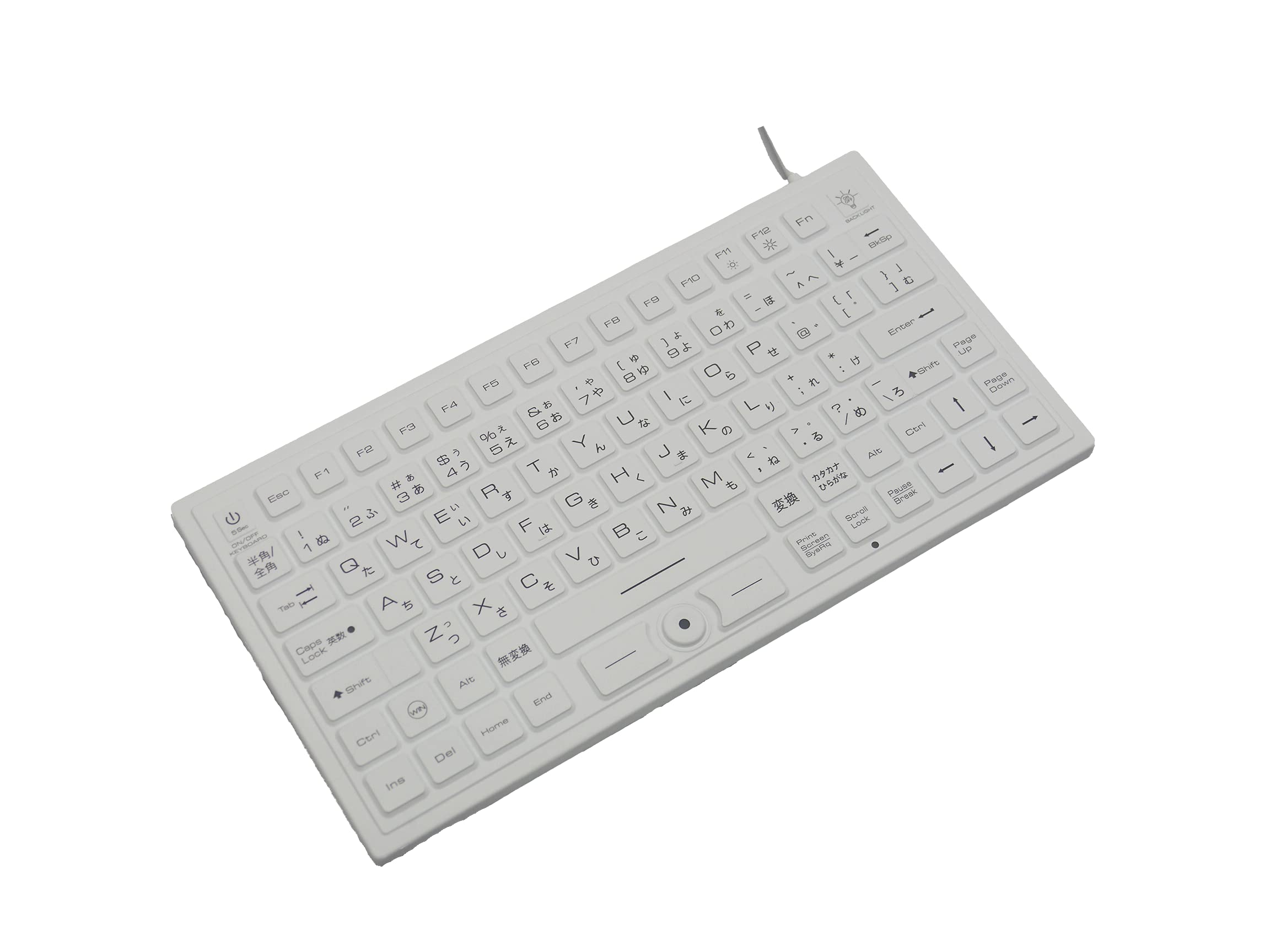 

BitTradeOne BTKB91WPWH Waterproof and dustproof keyboard useful in the field (White) TKL