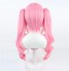 Cosplay VTuber Mori Calliope Sleepwear Ver Wig Game Anime Party Pink Curly Wig