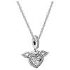 Set de alas de ángel en forma de corazón Collar para mujer ZT2368