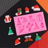 Candy Tree Hat Socks Silicone Mold Fondant Mold Christmas Baking DIY Supplies