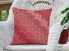 Abstract Scallop Pattern Decorative Throw Pillow Case Cushion Cover for Sofa Home Decor Red Boho Living Room 45x45cm