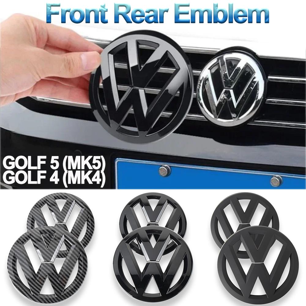 Hub Caps 2PCS New Car Front Grill/Rear Label Logo Trunk Emblem Lid Covers Sticker For Volkswagen VW GOLF 4 (MK4)/GOLF 5 (MK5) Ac