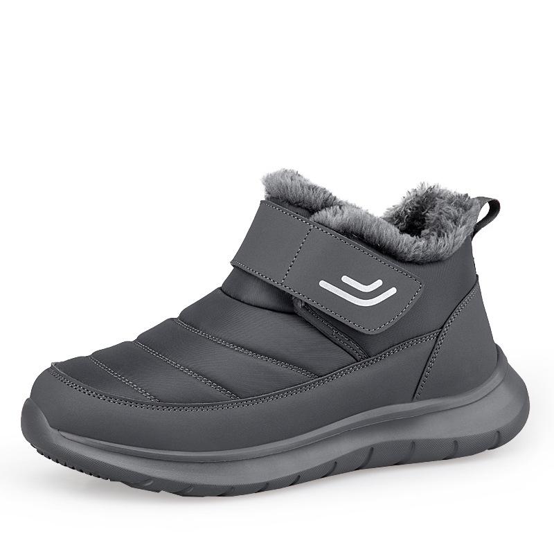 Men's Winter Non-Slip Sports Dad Shoes - Thickened Velvet Lining, Snow Boots for Seniors, Large Sizes Available