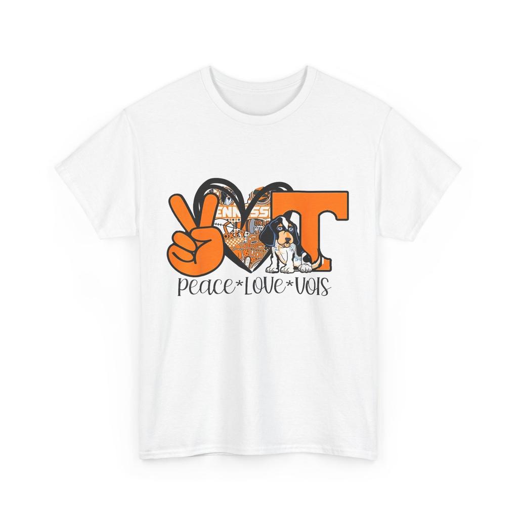 Peace Love Vols T-Shirt Tennessee State Flag TN T-Shirt