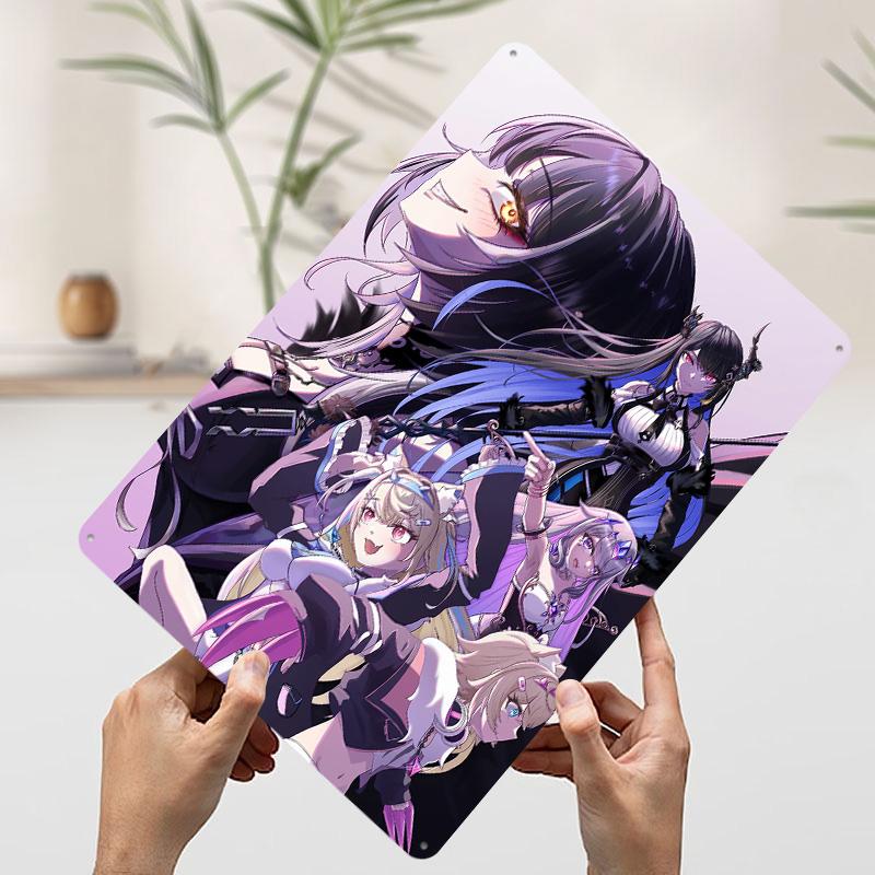 

Anime Girls Group Portrait Poster Customized Wall Art Vintage Metal Signs Retro Tin Plaque for Man Cave Mancave Decoration Room 7.9x11.8In(20x30cm)