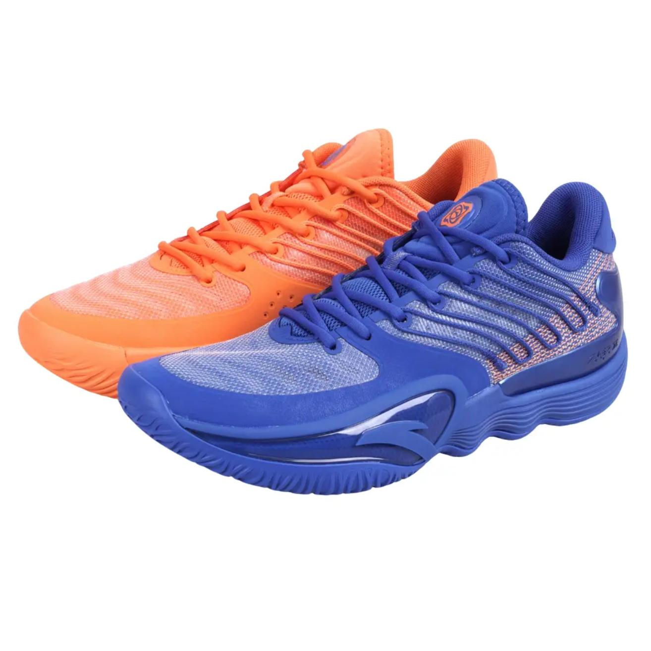 

Anta Shunxi 2 Comfortable Trendy Shock Absorbing Wear Resistant Low Top Basketball Shoes Men sneaker Blue Orange 8125A1107-12 43