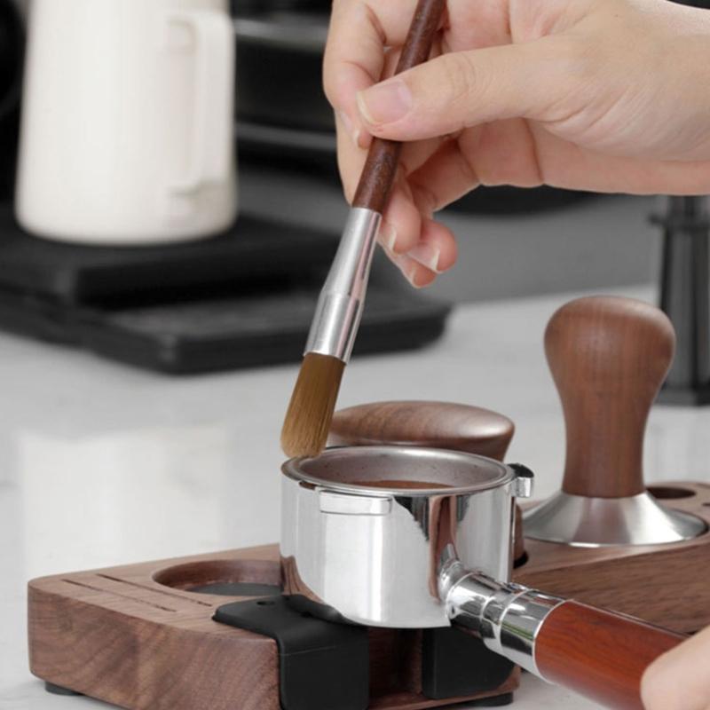 Drewniana Stacja Ubijaka Akcesoria do Kawy Uchwyt na Narzędzia do Kawy Drewniana Stacja Ubijaka Materiał Drewniany Prezent dla Miłośników Kawy