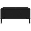 Coffee Table Black Oak Look 60 X 60 X 30 Cm