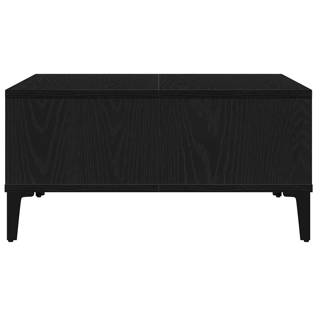 Coffee Table Black Oak Look 60 X 60 X 30 Cm