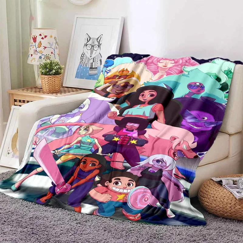 Soft Warm Anime Curly Hair Steven Universe Living Room Sofa Cover Carpet for Beds Decoration and Picnic Blanket for Kids