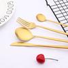 Nádobí z matné nerezové oceli Sada příborů z růžového zlata Nůž Dezert Vidlička Čajová lžička Sada příborů Kuchyňské příbory Nádobí