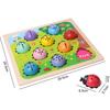 Coccinella Contante in Legno Giocattoli Educativi per Bambini Gioco del Conteggio con Bastoncini Coccinella Giocattolo Matematico Apprendimento Numeri Educazione Precoce