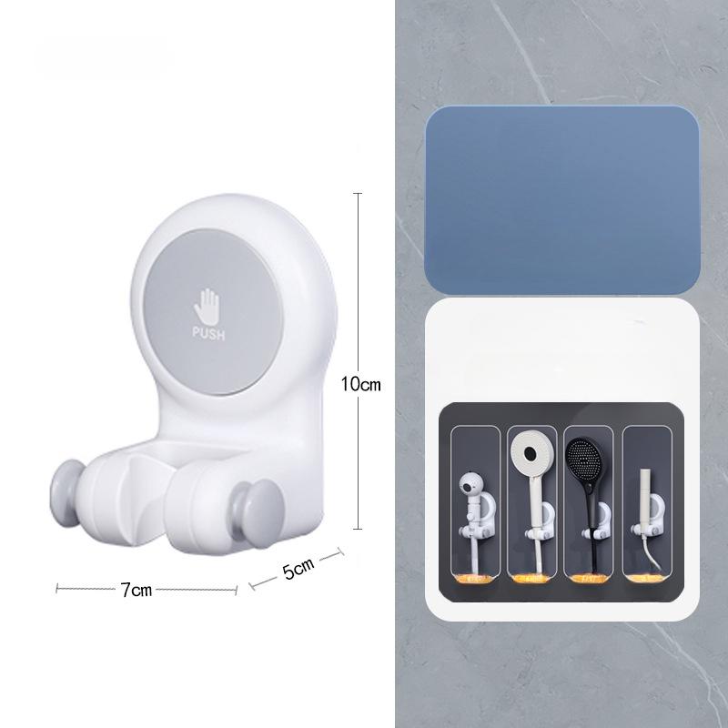 Universal showerhead holder, bathroom suction cup bracket, non drilling movable showerhead base