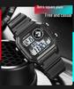 Sanda Men's Waterproof Digital Sports Watch - Luminous Square Outdoor Fashion Watch for Students