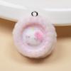 Resin Flocking Cute Three-dimensional Keychain Pendant Car Key Chain Pendant Bag Pendant