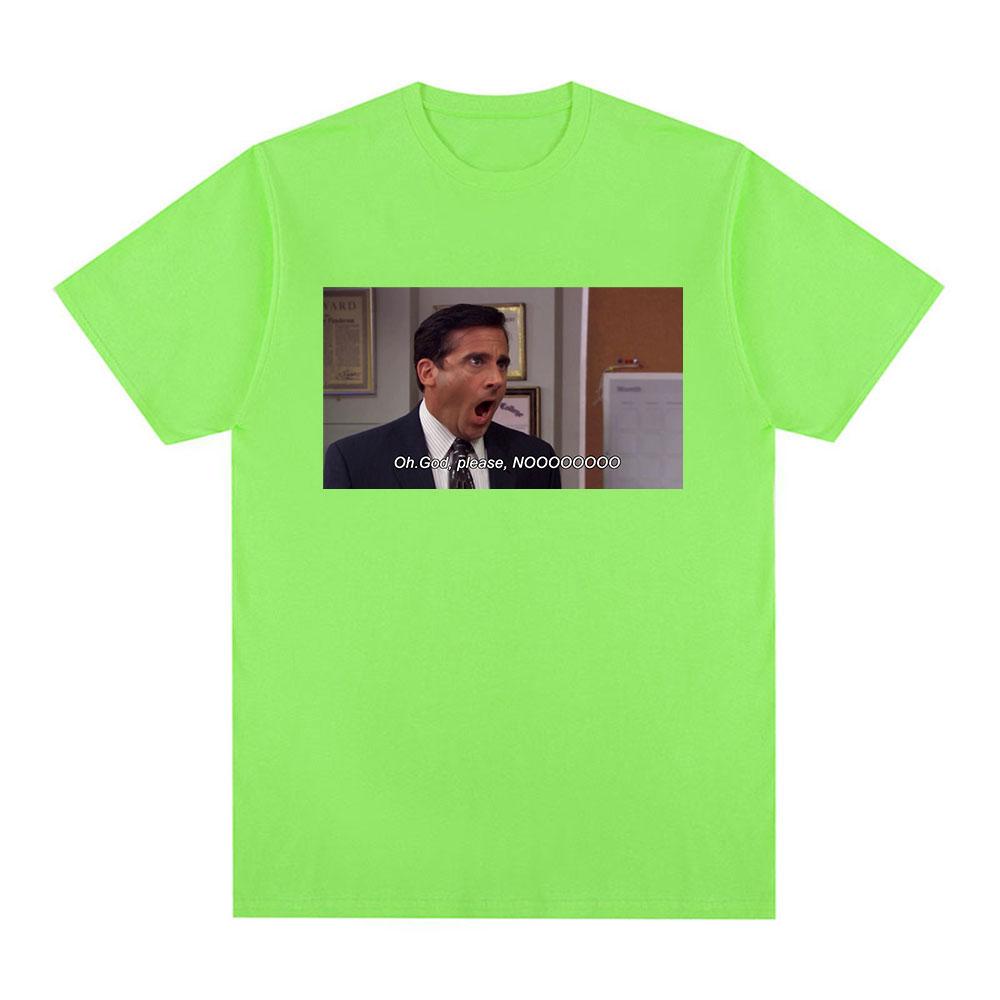 

Майка мужская The Office, дань памяти Майклу Скотту, сериал, О Боже, пожалуйста, НЕТ, графическая, с коротким рукавом, хлопковая, оверсайз 4XL