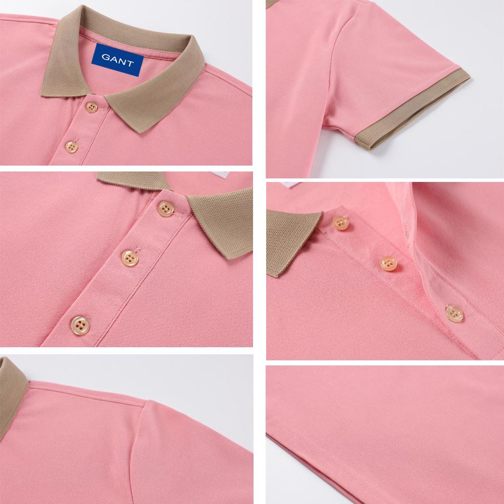 Gant 2025 Sommer Herre Ny Broderi Ensfarget Løs Hurtigtørkende Business Casual Poloskjorte