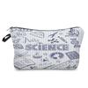Women Chemical Physics Formulas Print Cosmetic Bag Toiletries Organize Travel Storage Case 6768