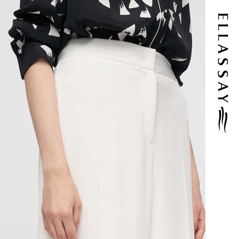 ELLASSAY Triacetate High-Waist Wide-Leg Pants EWE362K04100